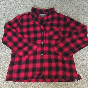 Eddie Bauer Red and Black Plaid Sleepwear